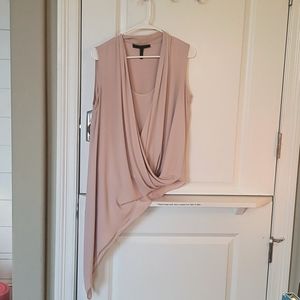 BCBG Cecile Asymmetrical sleeveless top